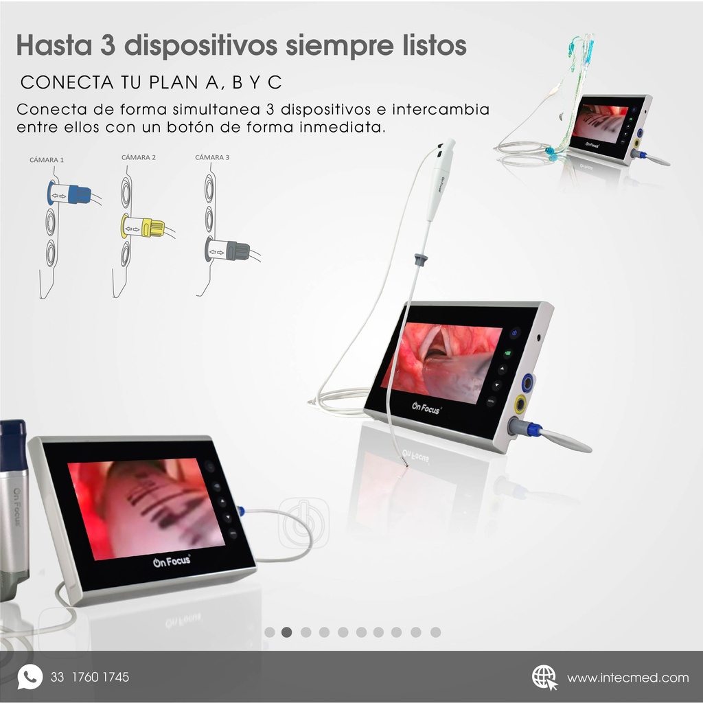 VIDEOLARINGOSCOPIO ONFOCUS® ADVANCED PANTALLA DE 7 PULGADAS