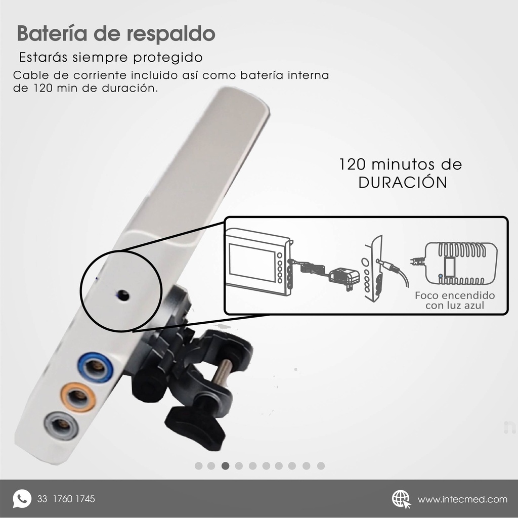 VIDEOLARINGOSCOPIO ONFOCUS® ADVANCED PANTALLA DE 7 PULGADAS