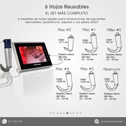 [ON-VAR6H] VIDEOLARINGOSCOPIO ONFOCUS® ADVANCED 6 HOJAS REUSABLES