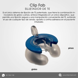 [CF-011P] CLIP-FAB SUJETADOR DE TUBO ENDOTRAQUEAL CAJA CON 10 PZAS